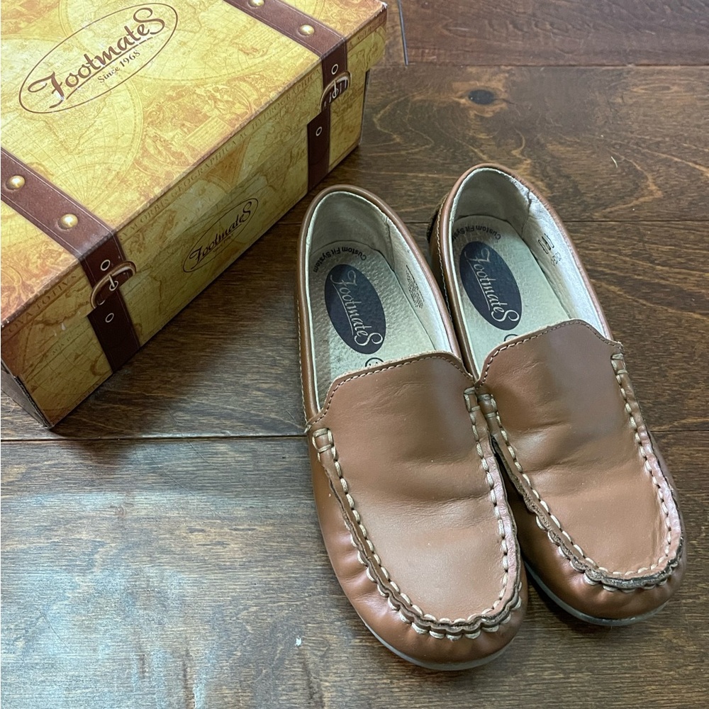 Footmates Brown Brooklyn Loafers- sz Y1
